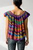 Vintage Crochet Ruffle Top - Rainbow - Thumbnail 5