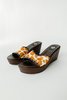 Vintage Pony Hair Wedges - Sienna Cow Print - Thumbnail 1