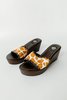 Vintage Pony Hair Wedges - Sienna Cow Print - Thumbnail 3