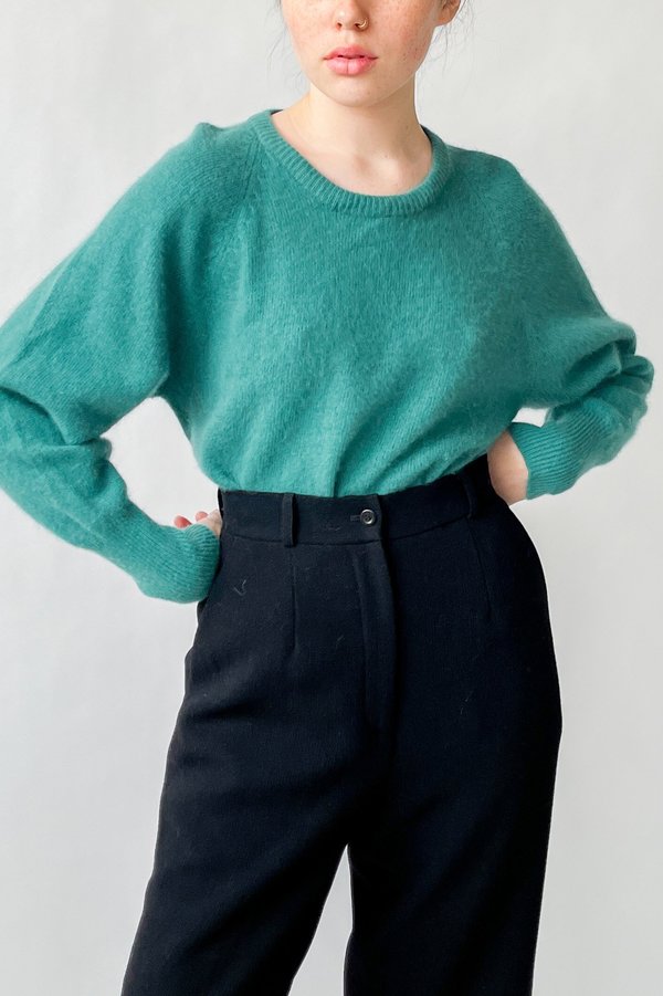 Vintage Lambswool Sweater - Teal Vintage Lambswool Sweater - Teal