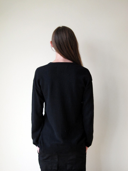 Ann-Sofie Back Drunk Knit Sweater, Cotton Ann-Sofie Back Drunk Knit Sweater, Cotton
