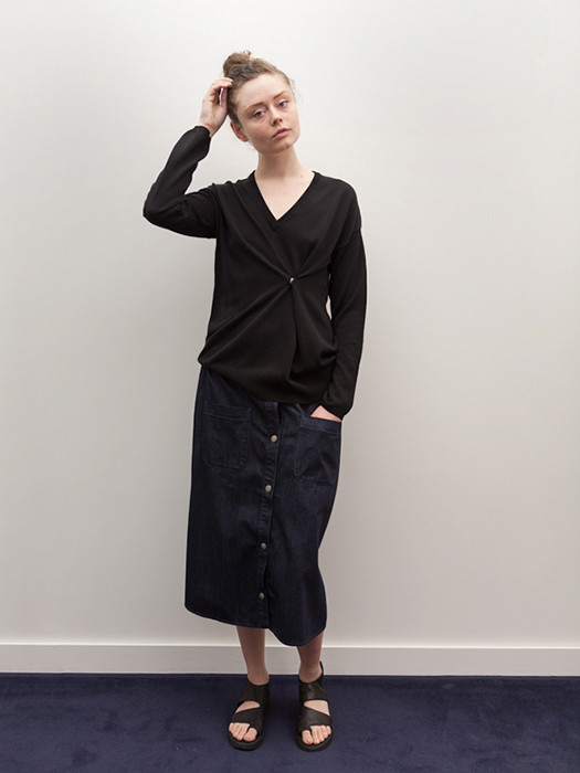 Ann-Sofie Back Drunk Knit Sweater, Viscose Ann-Sofie Back Drunk Knit Sweater, Viscose