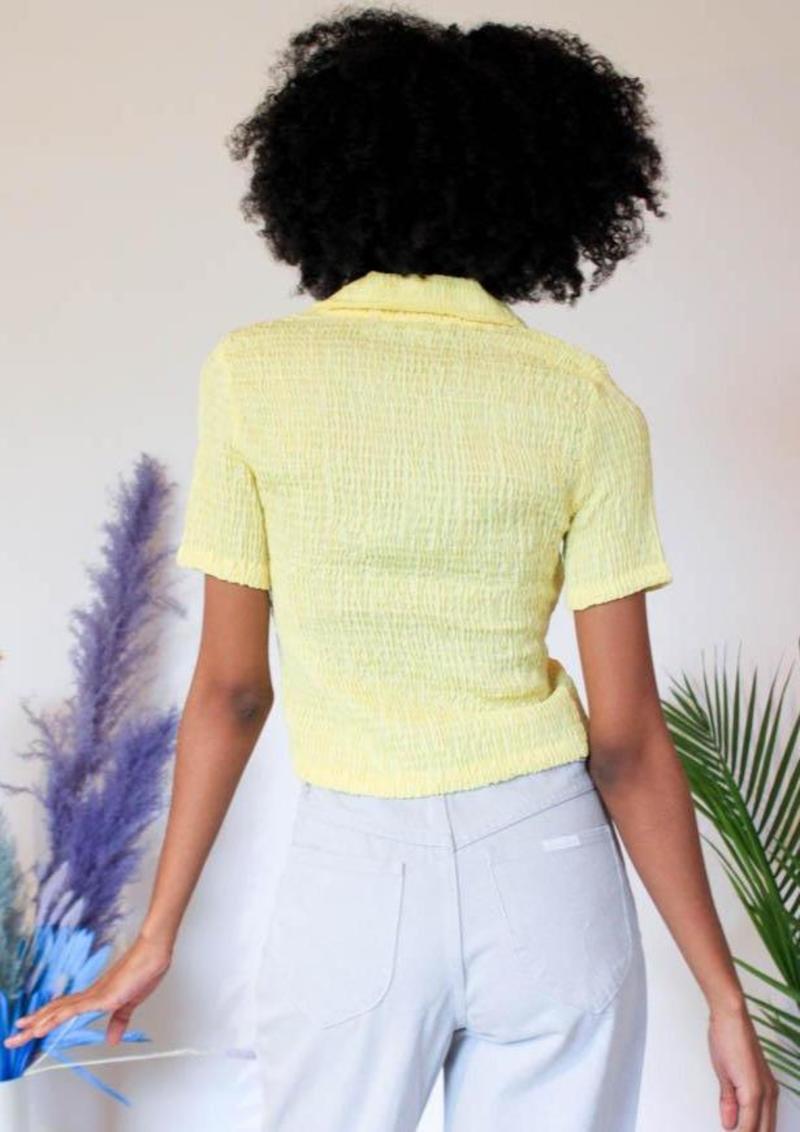 トップス palomawool JOSEFINA SHORT SLEEVE BLOUSE PALOMA WOOL Josefina Top - Yellow | Garmentory