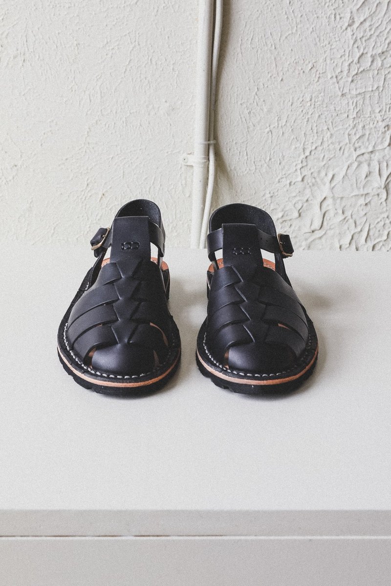 unisex Steve Mono 10/09 ARTISANAL SANDALS - BLACK