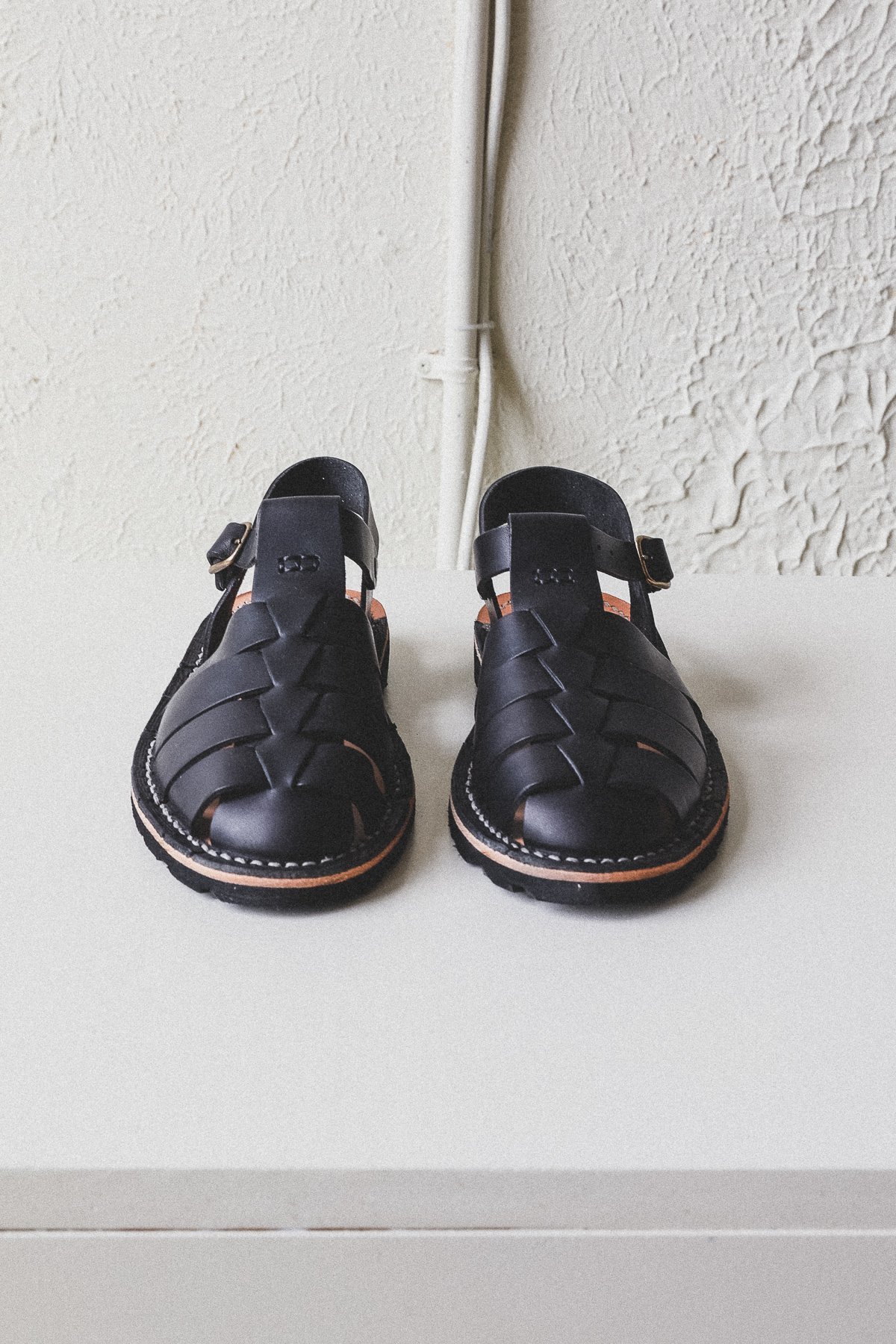 unisex Steve Mono 10/09 ARTISANAL SANDALS - BLACK - Image 5 of 7