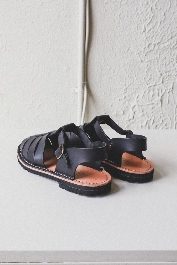 unisex Steve Mono 10/09 ARTISANAL SANDALS - BLACK