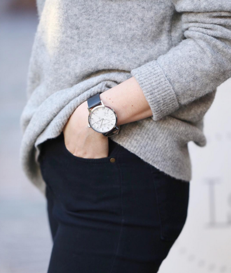 PIPERWEST Marble Minimalist Watch in Gold & Black | Garmentory