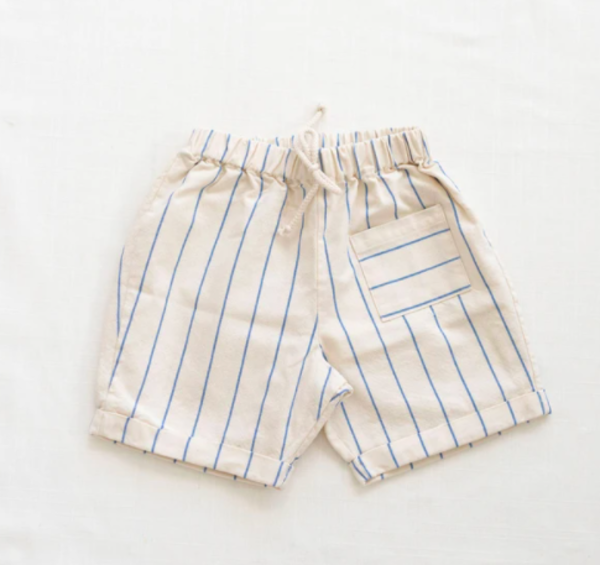 Kids Fin & Vince Pocket Shorts - Blue Stripe Kids Fin & Vince Pocket Shorts - Blue Stripe