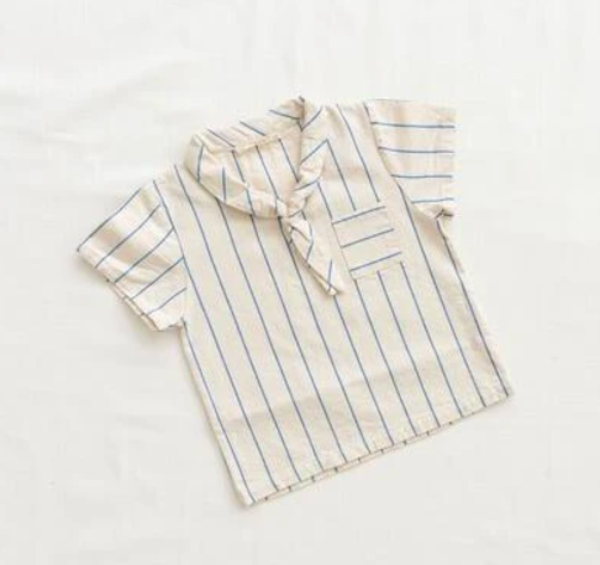 Kids Fin & Vince Sailor Shirt - Blue Stripe Kids Fin & Vince Sailor Shirt - Blue Stripe