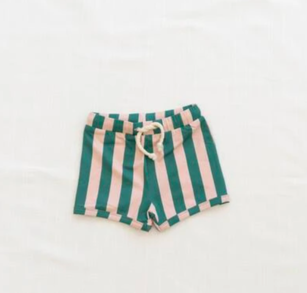 Kids Fin & Vince Swim Trunks - Watermelon Stripe Kids Fin & Vince Swim Trunks - Watermelon Stripe