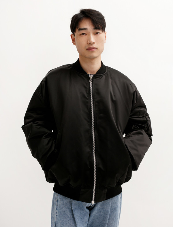 Hed Mayner Bomber Jacket Black | Garmentory