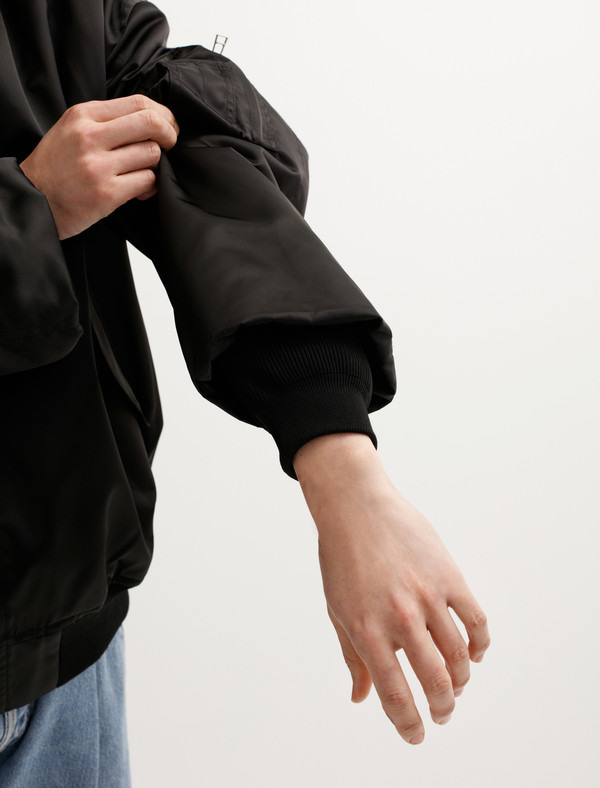 Hed Mayner Bomber Jacket Black | Garmentory