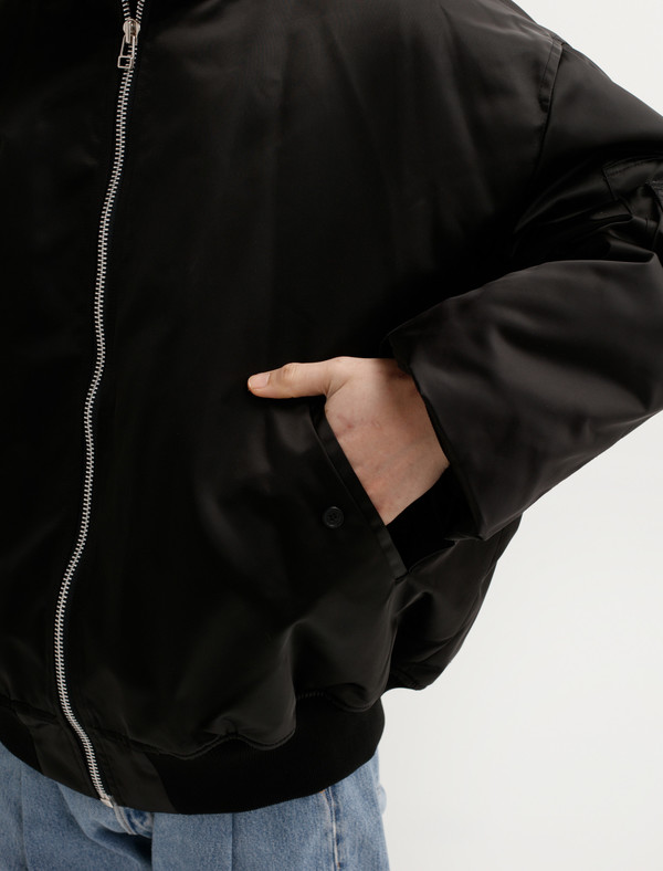 Hed Mayner Bomber Jacket Black | Garmentory