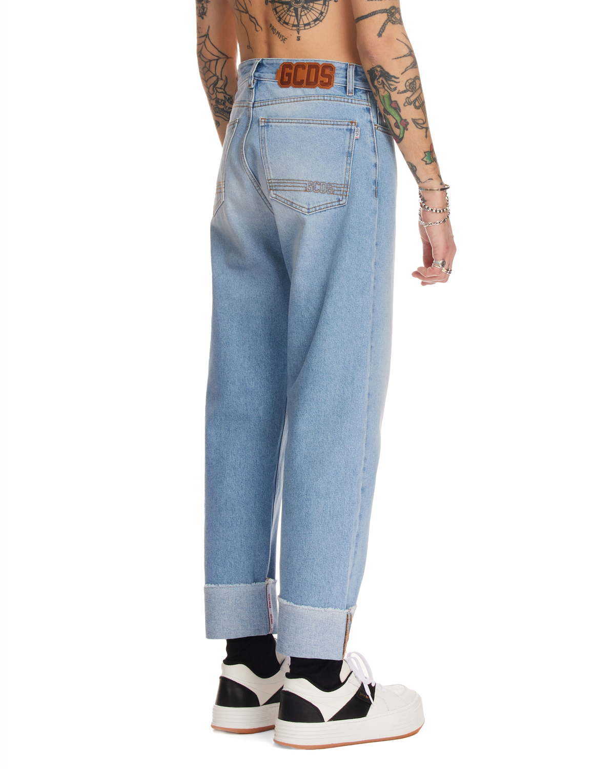 Gcds Giubbino Jeans Con Logo 023976 main image 1
