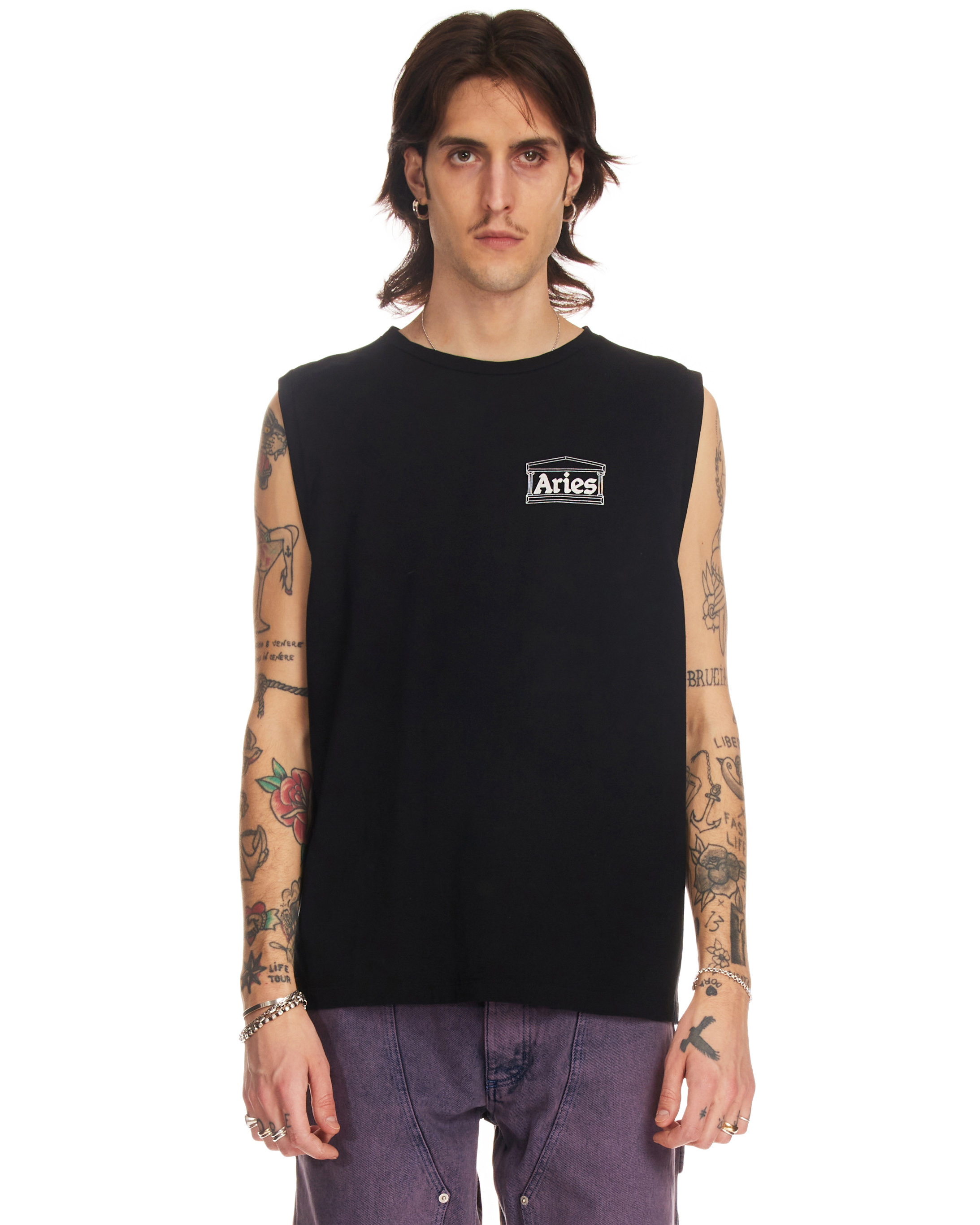 ★ARIES★ Premium Temple Man to Man Black COAR20000BLK Premium Temple Sweatshirt Black – Aries