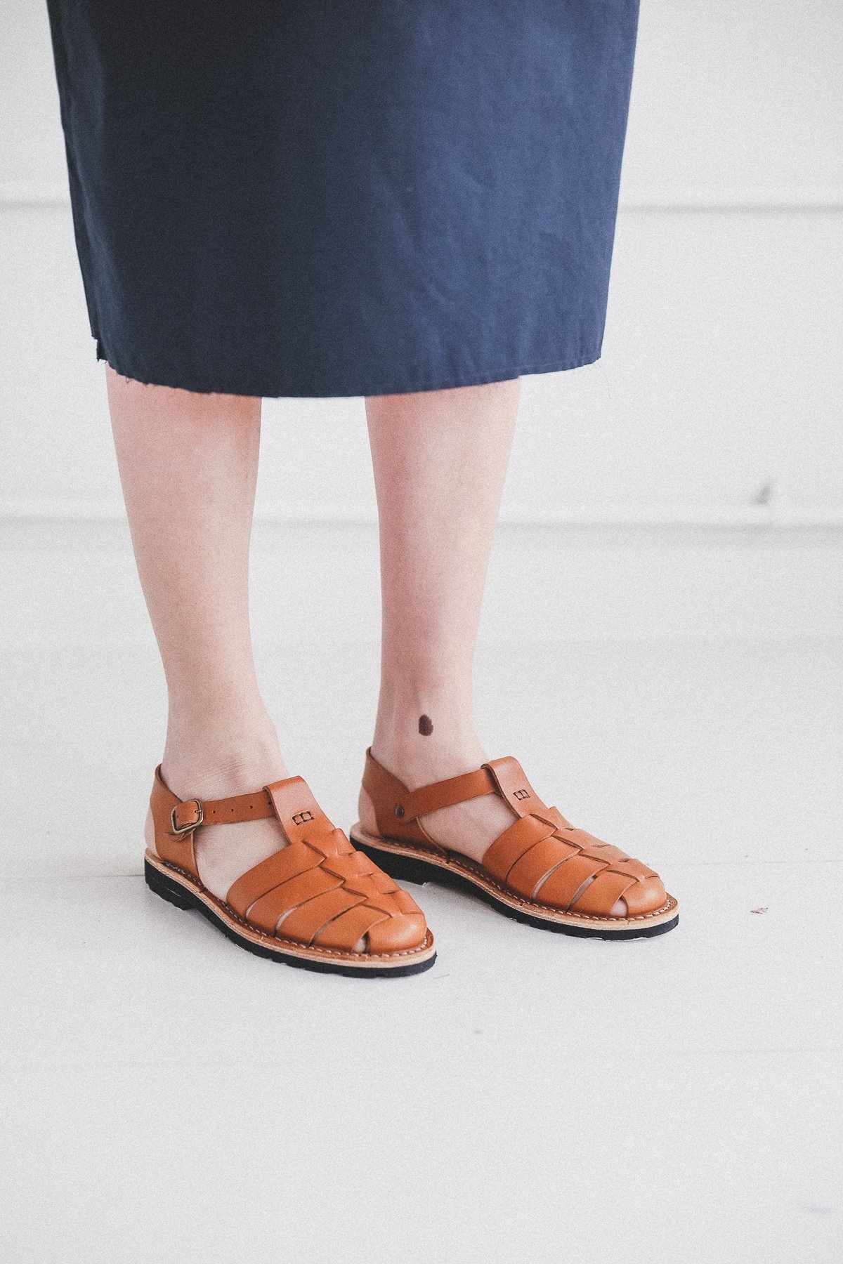 unisex Steve Mono 10/09 ARTISANAL SANDALS - TOBACCO - Image 2 of 8