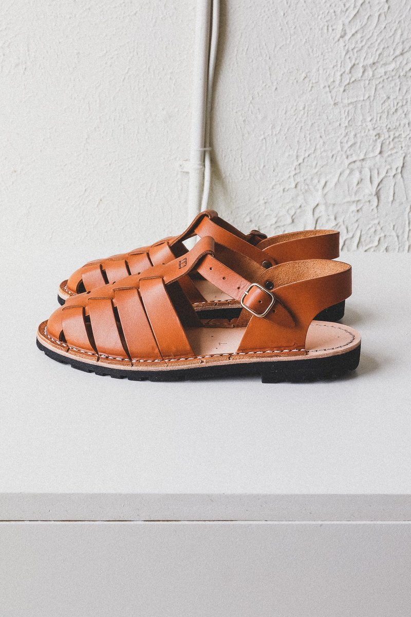 unisex Steve Mono 10/09 ARTISANAL SANDALS - TOBACCO