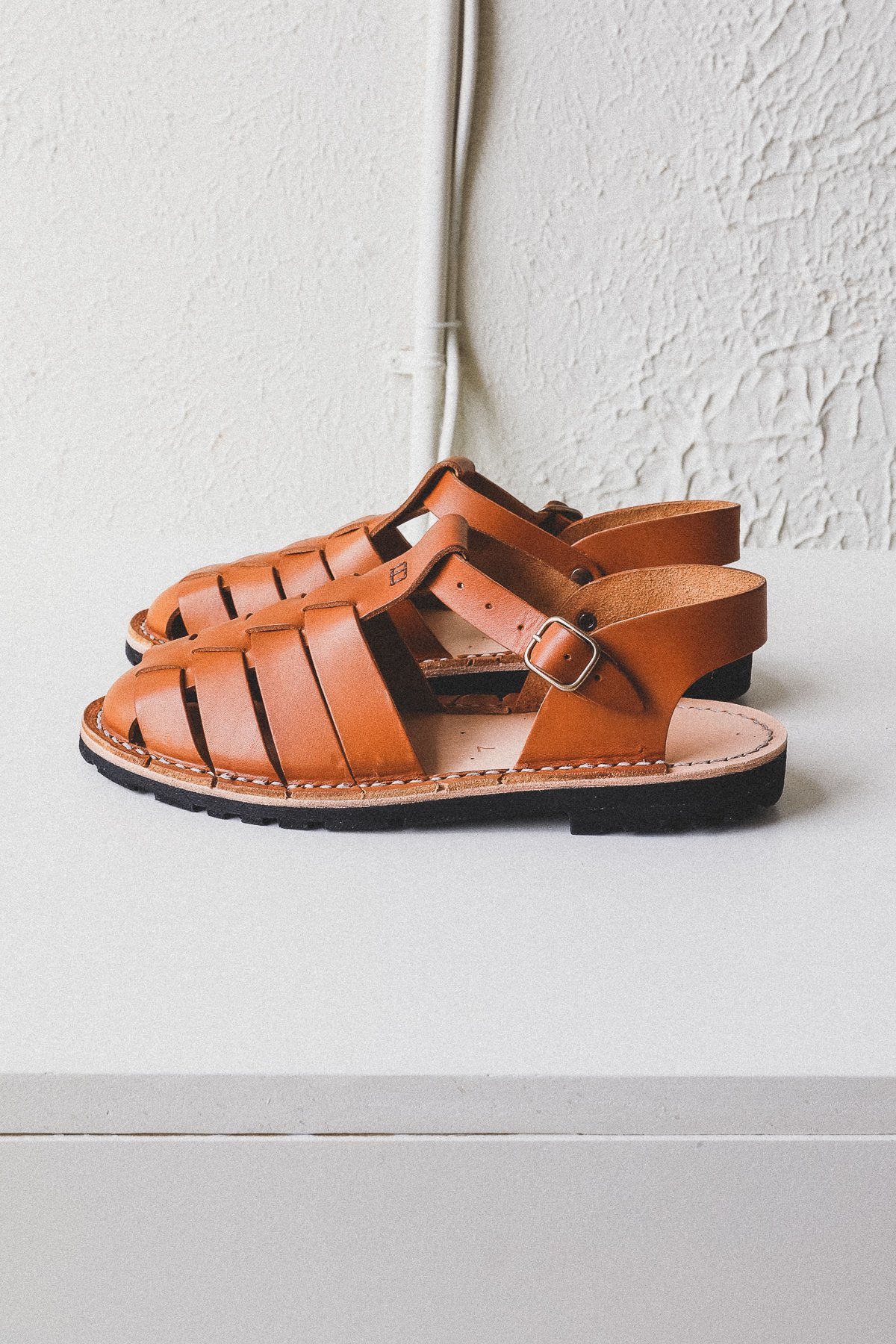 unisex Steve Mono 10/09 ARTISANAL SANDALS - TOBACCO - Image 4 of 8