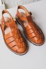 unisex Steve Mono 10/09 ARTISANAL SANDALS - TOBACCO - Thumbnail 6