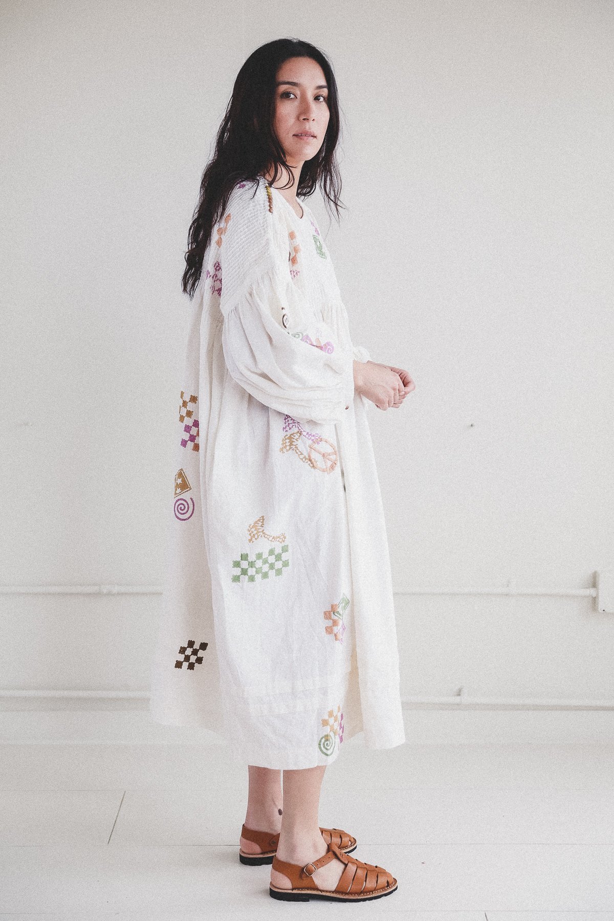 【関税込み】Story mfg. オフホワイト Mon ミニワンピース Story mfg.】Off-WHITE Mon Dress ワンピース