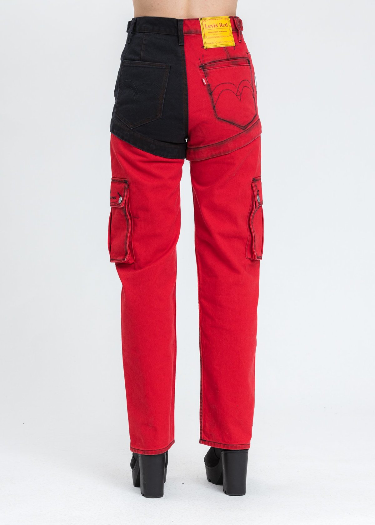 Feng Chen Wang Levi's Edition Denim Twill High Straight Loose