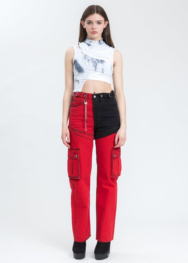 Feng Chen Wang Levi's Edition Denim Twill High Straight Loose