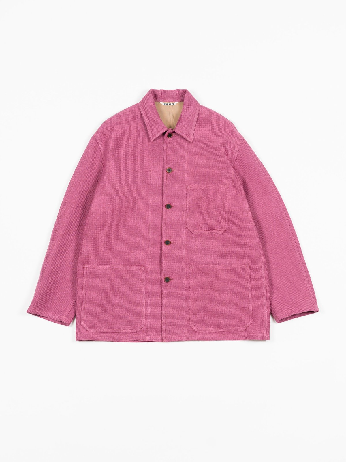 ジャケット・アウター AURALEE WOOL COTTON LINEN DOUBLE JACKET Auralee Wool Cotton Linen Ox Double-Breasted Jacket - Black – Kith