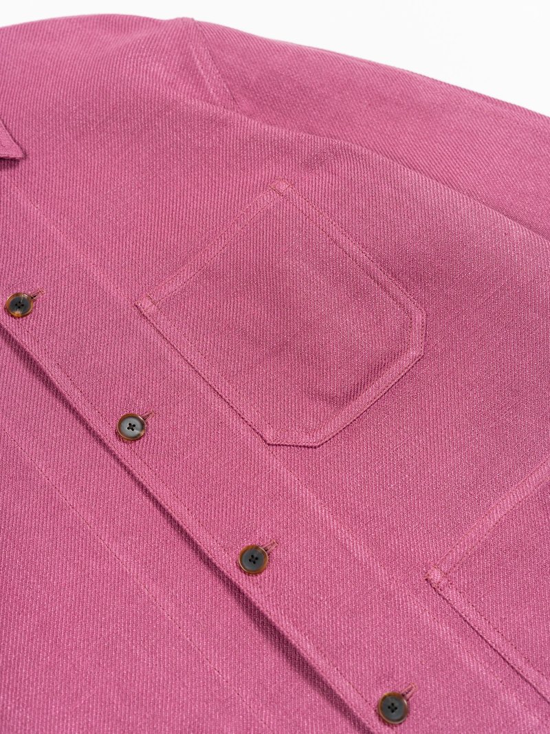 Auralee Linen Cotton Double Face Big Cover-All - Purple | Garmentory