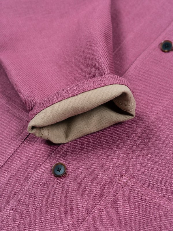 Auralee Linen Cotton Double Face Big Cover-All - Purple | Garmentory