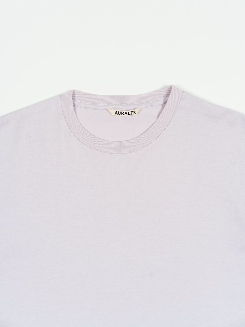 Auralee Luster Plaiting Tee - Light Purple | Garmentory