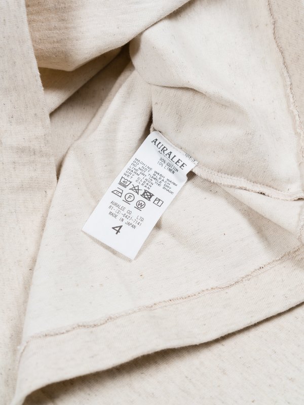 Auralee Stand-Up Tee - Natural | Garmentory