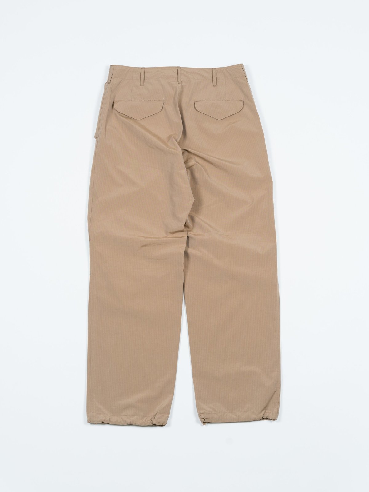 Auralee Washed Finx Ripstop Chambray Field Pants - Beige | Garmentory