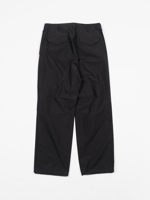 Auralee Washed Finx Ripstop Chambray Field Pants - Black | Garmentory