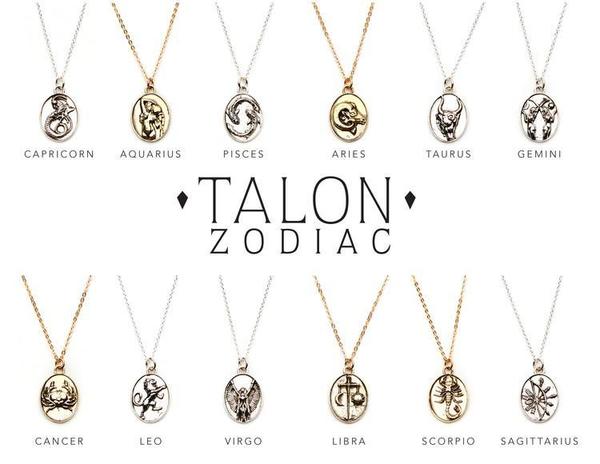 Talon Zodiac Pendant Necklace Talon Zodiac Pendant Necklace