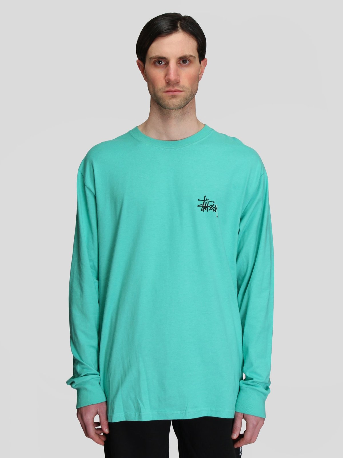 Stussy Basic Stussy LS Tee - Green | Garmentory