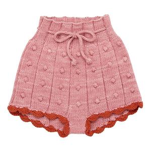 kids Misha & Puff Popcorn Rib Shorts - Rose Blush Pink | Garmentory