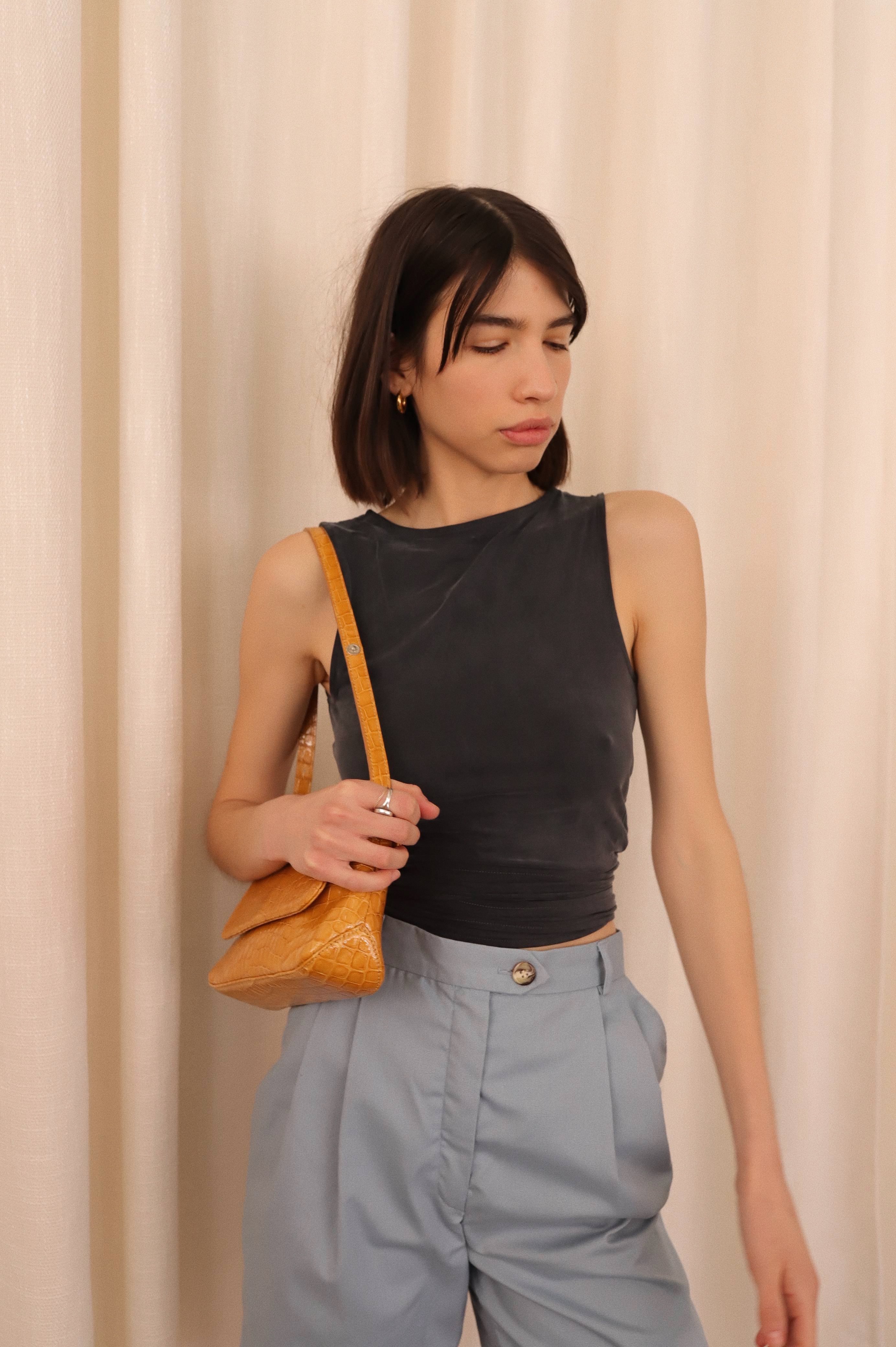 Paloma Wool Name Wrap Top Black Garmentory