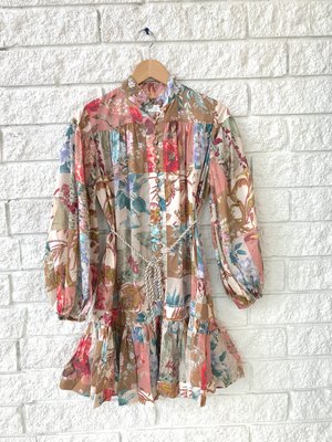 Zimmermann CASSIA DROP WAIST MINI DRESS 