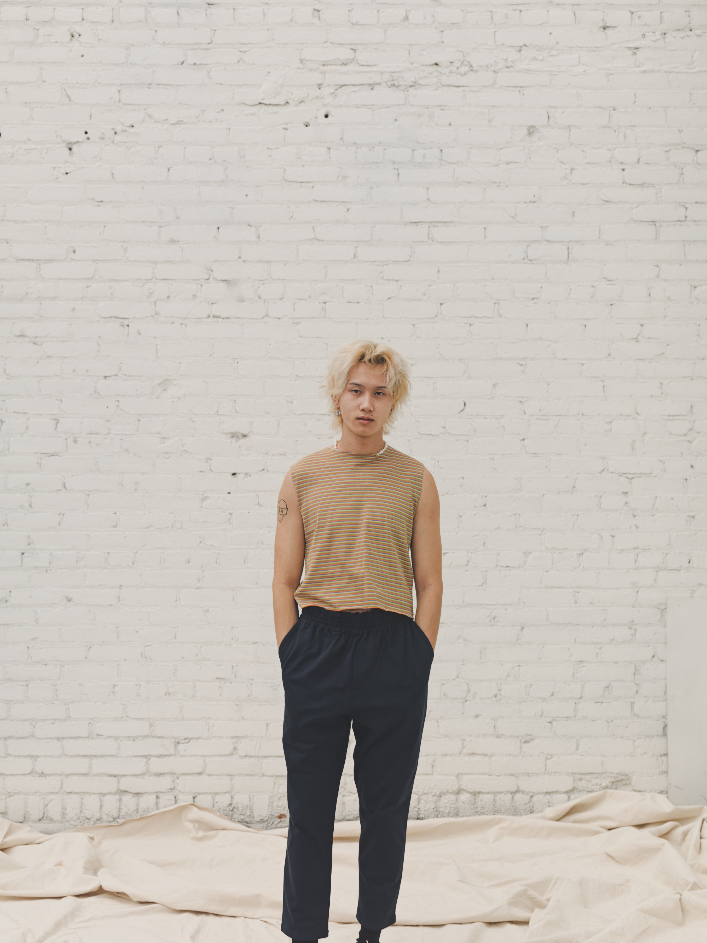 Camiel Fortgens Stripe Jersey Fitted Rib Top - Multi | Garmentory