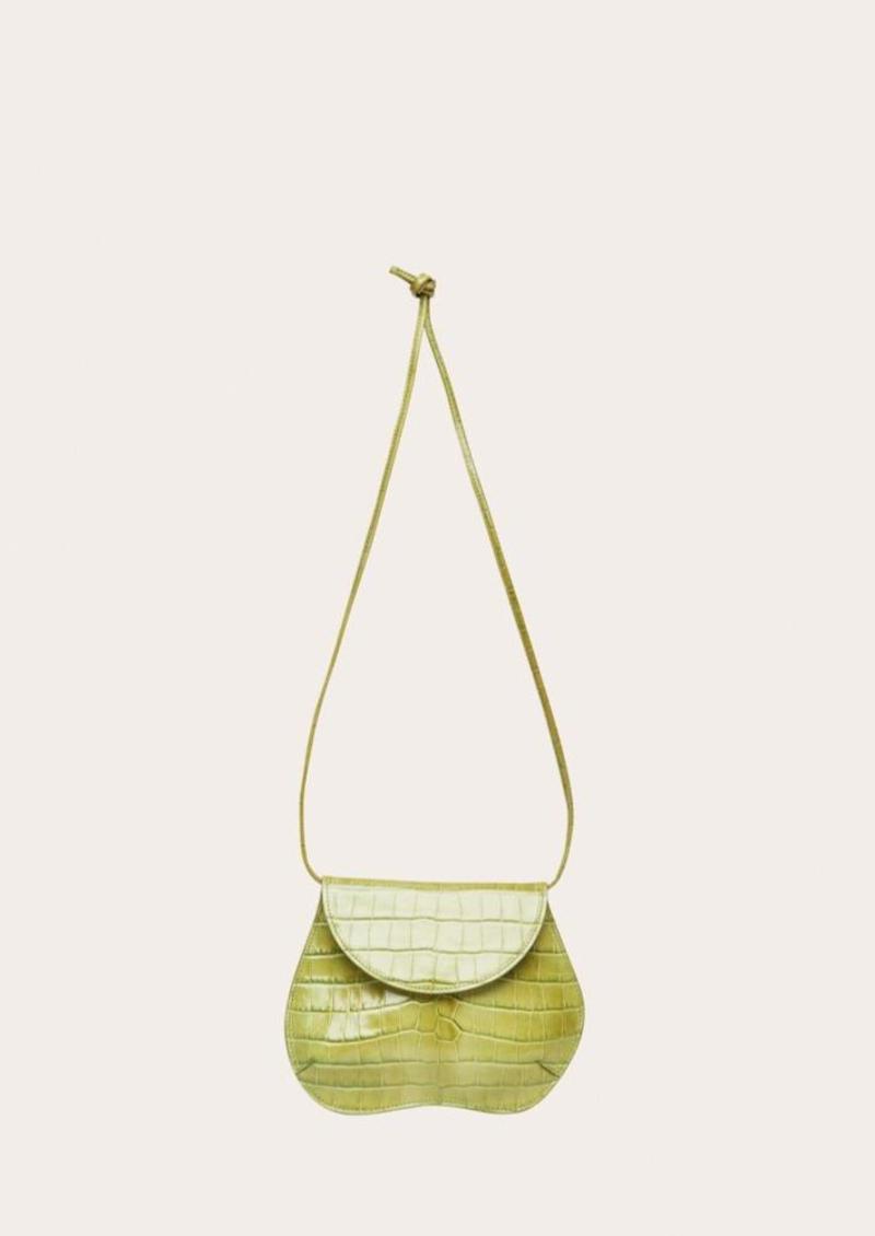 Little Liffner Pebble Mini Bag - Green Croc | Garmentory