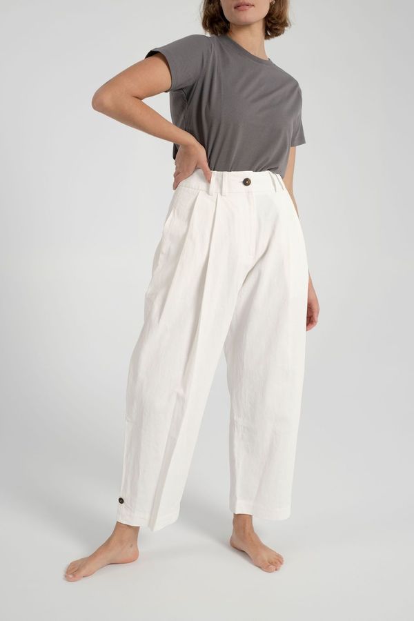 Studio Nicholson Bag Pants - Milk