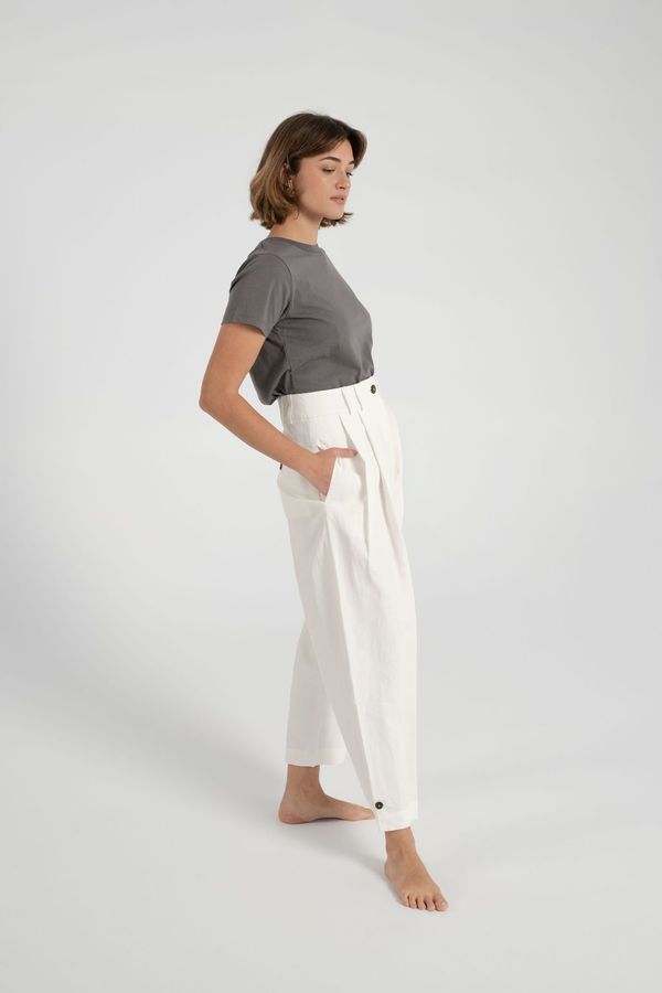 Studio Nicholson Bag Pants - Milk