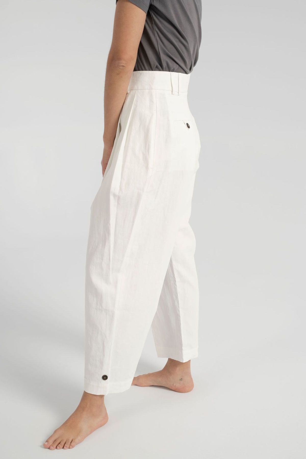 Studio Nicholson Bag Pants - Milk - Image 13 of 18