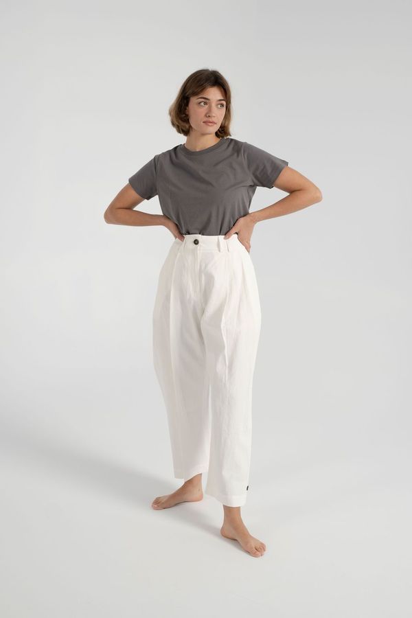 Studio Nicholson Bag Pants - Milk
