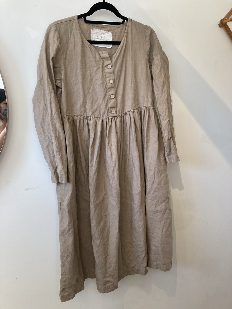 chinese dress ladies Cut Loose Linen Dress with Pockets EMILIE  not PERFECT LINEN