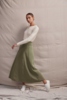 Lois Hazel Apollonia Skirt - Moss - Thumbnail 1