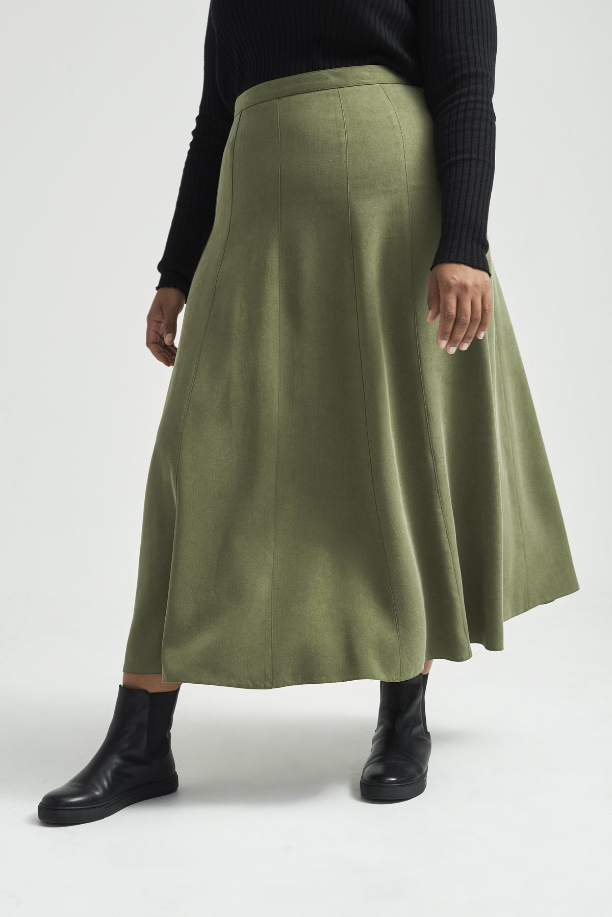 Lois Hazel Apollonia Skirt - Moss - Image 4 of 8