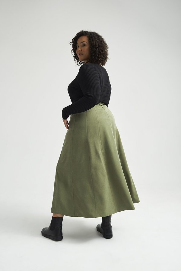Lois Hazel Apollonia Skirt - Moss