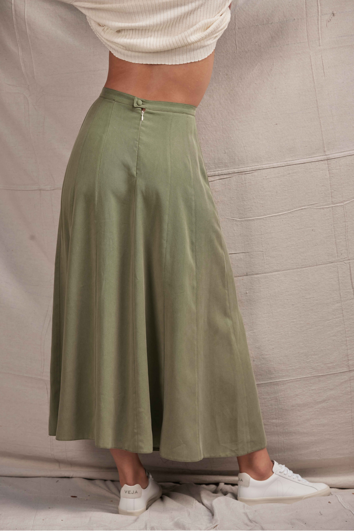 Lois Hazel Apollonia Skirt - Moss - Image 7 of 8