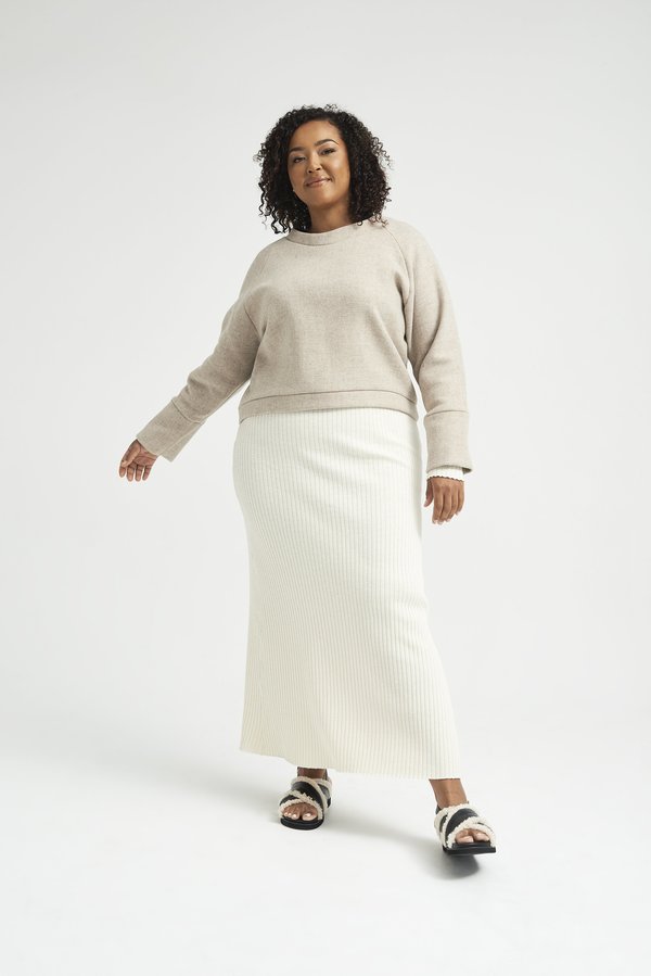 Lois Hazel Pillar Jumper - Pebble Lois Hazel Pillar Jumper - Pebble